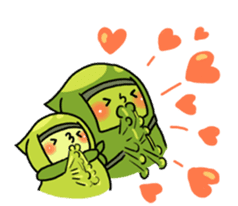Edamame ninja sticker #9656166
