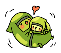 Edamame ninja sticker #9656168
