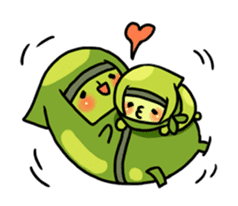 Edamame ninja sticker #9656168