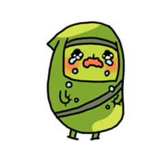 Edamame ninja sticker #9656170