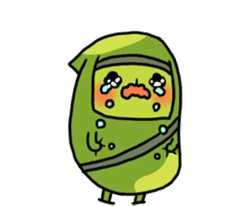 Edamame ninja sticker #9656170