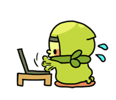 Edamame ninja sticker #9656176