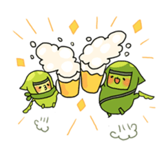 Edamame ninja sticker #9656180