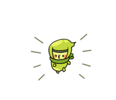 Edamame ninja sticker #9656181