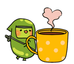 Edamame ninja sticker #9656182