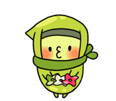 Edamame ninja sticker #9656183