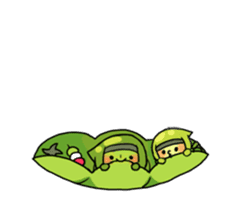 Edamame ninja sticker #9656184