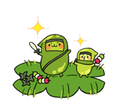 Edamame ninja sticker #9656185