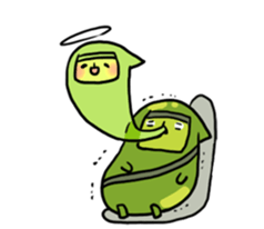 Edamame ninja sticker #9656186