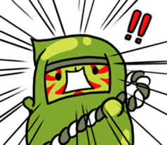 Edamame ninja sticker #9656187