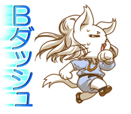 Cute "GAL" cat with abbreviated words. sticker #9656525