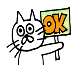 Sticker of the cool cat sticker #9656597