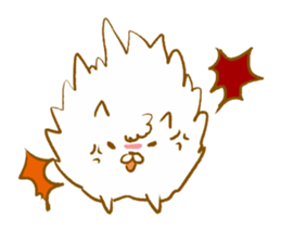 Awesome! pomeranian sticker sticker #9657006