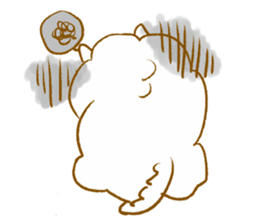 Awesome! pomeranian sticker sticker #9657019