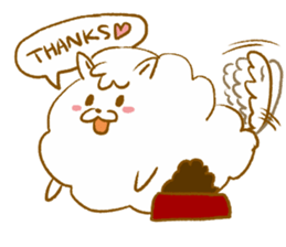 Awesome! pomeranian sticker sticker #9657021