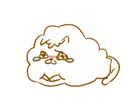 Awesome! pomeranian sticker sticker #9657024