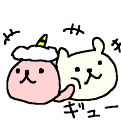 Cute Bear and Oni stickers.