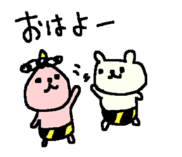 Cute Bear and Oni stickers. sticker #9657072
