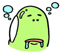 A green bean man. sticker #9657837