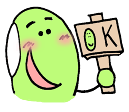 A green bean man. sticker #9657841