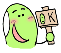 A green bean man. sticker #9657841