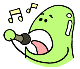 A green bean man. sticker #9657846