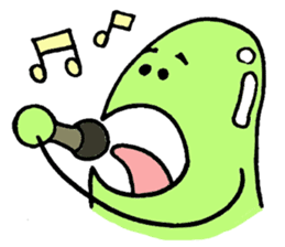 A green bean man. sticker #9657846