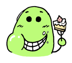 A green bean man. sticker #9657849