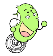 A green bean man. sticker #9657850