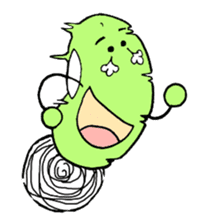 A green bean man. sticker #9657850