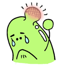 A green bean man. sticker #9657851