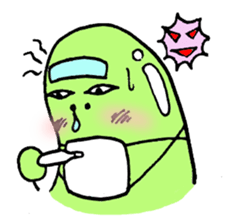 A green bean man. sticker #9657852
