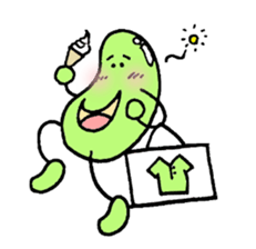 A green bean man. sticker #9657856