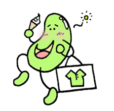 A green bean man. sticker #9657856
