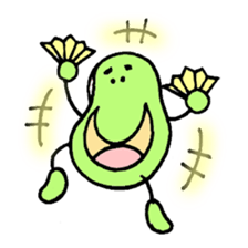 A green bean man. sticker #9657857