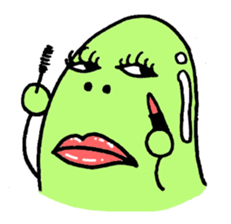 A green bean man. sticker #9657863