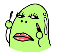 A green bean man. sticker #9657863