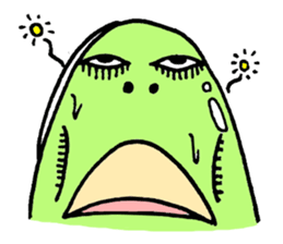 A green bean man. sticker #9657867