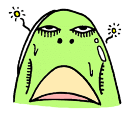 A green bean man. sticker #9657867