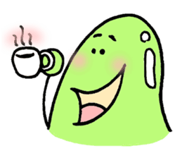 A green bean man. sticker #9657869