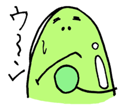 A green bean man. sticker #9657871