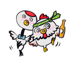 Bird's Family Sticker sticker #9657884