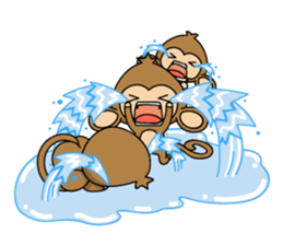 Happy monkeys2 sticker #9657914