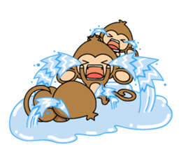 Happy monkeys2 sticker #9657914