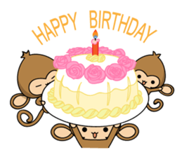 Happy monkeys2 sticker #9657930