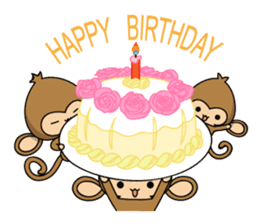 Happy monkeys2 sticker #9657930