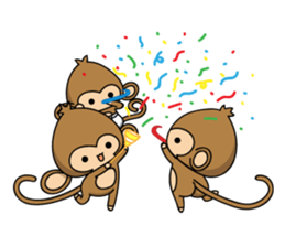 Happy monkeys2 sticker #9657931