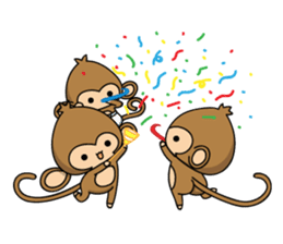 Happy monkeys2 sticker #9657931