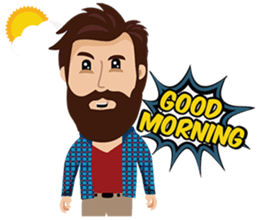 Mr. Hipster sticker #9657993