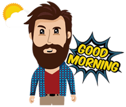 Mr. Hipster sticker #9657993